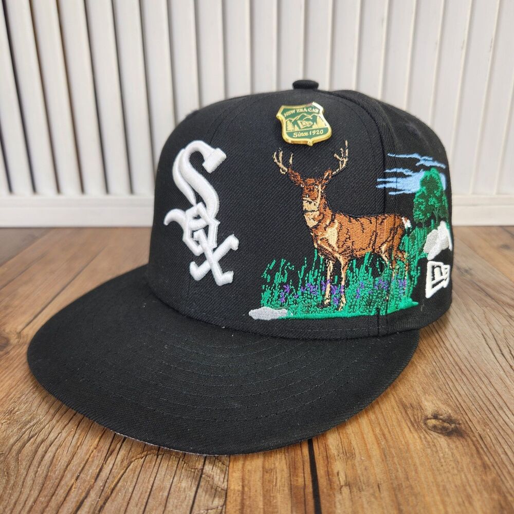New Era 59fifty Chicago White Sox State Park 2022 7 1/4 Baseball Cap Hat Black